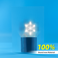 Plaque en polystyrène diffuseur de lumière LED personnalisée anti-éblouissement transparente micro-prismatique