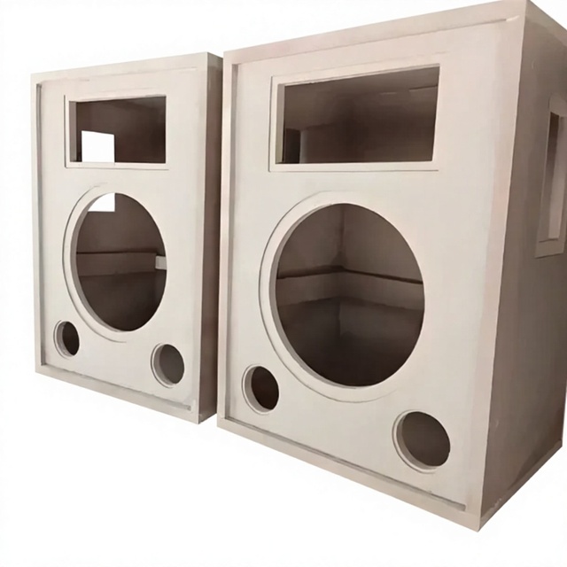 OEM Custom MDF Speaker Box Panels 3D Carved Irregular Shape Wood Sheets for Professional Audio Manufacturer