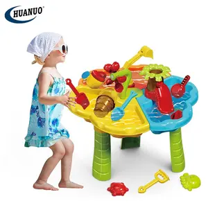 儿童沙滩夏季玩具沙箱桌户外活动感官游戏桌沙沙和水桌