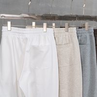 Haute qualité 440G français éponge personnalisé poids lourd survêtement entraînement confortable ample décontracté unisexe pantalons de survêtement et ensemble à capuche