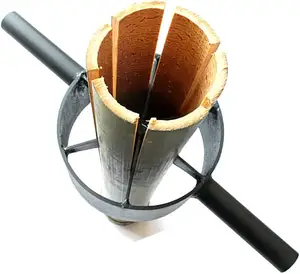 2024 Outil de coupe de séparateur de bambou 6 coupes en acier Un outil pour diviser le bambou en 6 pièces uniformément
