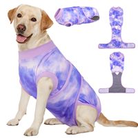 HIPHOPPET Vêtements d'hiver respirants et réfléchissants pour animaux de compagnie, protection contre les morsures, combinaison de récupération post-chirurgie pour chiens et chats