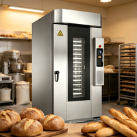 Four à convection à air chaud commercial, four rotatif à air chaud électrique/gaz, four rotatif commercial pour pain et gâteaux