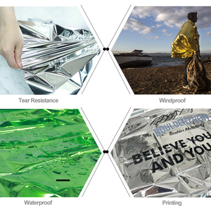 Mantas Térmicas Impermeables de Mylar, Ligeras, Cálidas, para Primeros Auxilios, <span class=keywords><strong>Rescate</strong></span>, Emergencias, Clima Frío - Product Image 5