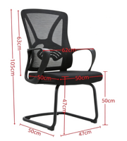 Chaise de bureau ergonomique à dossier haut en maille, réglable en hauteur, pivotante, avec appui-tête fixe et base en nylon, pour la maison ou le bureau