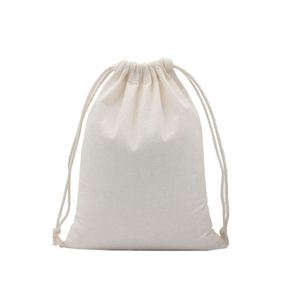 Bolsas de Algodón con Cordón, Bolsas de Algodón Orgánico Blancas, Comunicación Yiwu, Reciclables, con Logotipo y Cordón Personalizables - Product Image 3