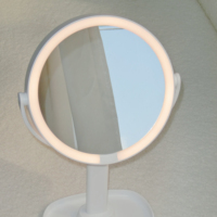 Miroir de Maquillage Portable Winway à LED Simple Face, Miroir de Table de Beauté, Miroir de Voyage pour Coiffeuse
