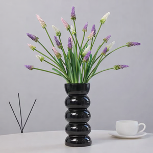 Tige <span class=keywords><strong>de</strong></span> jacinthe artificielle en tissu <span class=keywords><strong>de</strong></span> soie pour arrangements floraux, décoration intérieure et présentation en magasin - Product Image 1