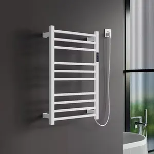 Individuelles Haus-Badezimmer-Speicheregal ohne Bohrung und Fadenentfernung intelligentes konstantes Temperatur-elektrisches Handtuchegefäß