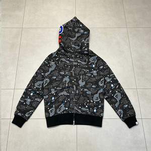 <span class=keywords><strong>Felpa</strong></span> <span class=keywords><strong>con</strong></span> <span class=keywords><strong>Cappuccio</strong></span> da <span class=keywords><strong>Uomo</strong></span> 100% Cotone, Stampa Camo Shark, Oversize <span class=keywords><strong>con</strong></span> <span class=keywords><strong>Zip</strong></span> Intera, Streetwear Casual - Product Image 4