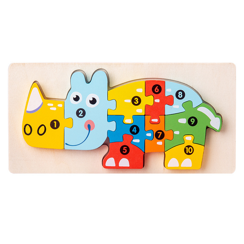 Puzzle tridimensionale - Rinoceronte