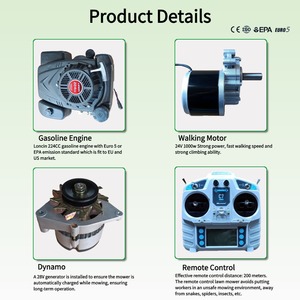 Vigorun Robotic Mower Capable 4 Stroke <b>Petrol</b> VTW550 Kosiarka Autonomous Lawn for Unmanned Operation VTW550-90 Vigorun - Product Image 5