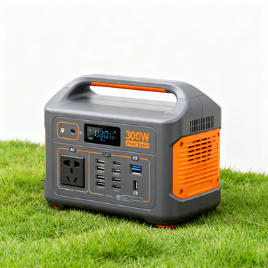 Lightweight 300W Lithium Ion Portable Power Station Solar Panel Charging MPPT Pure Sine Wave Inverter Remote Control Outdoor Use