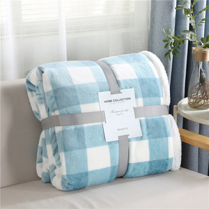 Nouvelle Couverture de Canapé Hiver Épaisse en Flanelle Double Composée, Polyester Écologique, Style Européen-Américain, Non Toxique, Pliable - Product Image 6