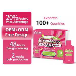 女性のためのOEMクランベリープロバイオティクスサシェ-尿路と腸の健康サポート-便秘下痢を和らげ、フローラのバランスをとる - Product Image 1