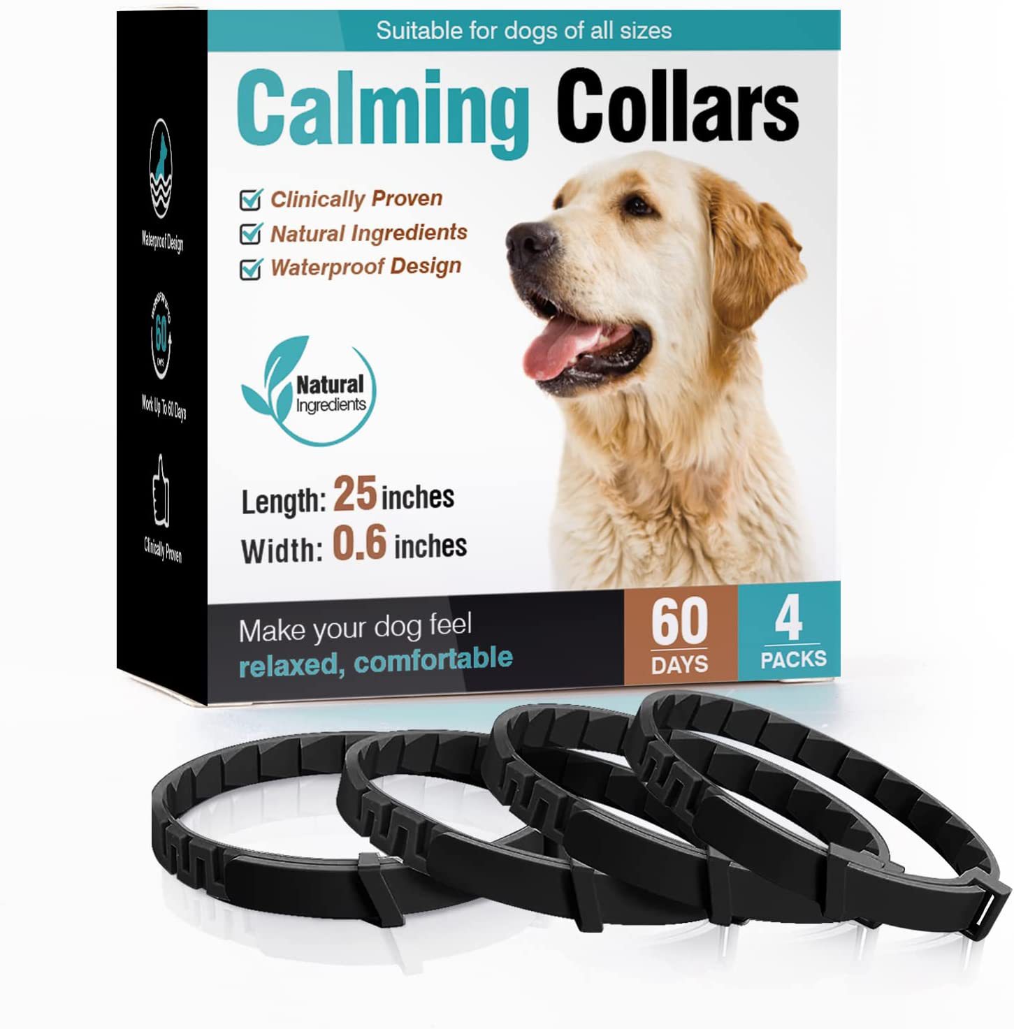 4 pièces Chien Noir