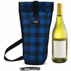 New style collapsible champagne wine Beer Insulated Tube Can Cooler Golf Beer Cans Freezable Wine Cooler bag