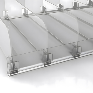 10 Pack Hookei High Quality Supermarket Pusher Divider Cooler Glides Gravity Feed <b>Roller</b> Shelf Divider for Beverage Shelf <b>Roller</b> - Product Image 1