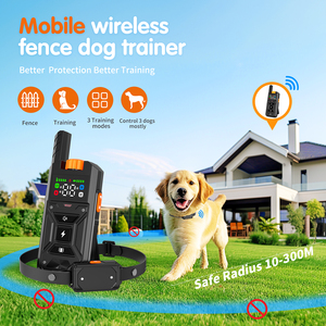 Long Range <span class=keywords><strong>300m</strong></span> verstellbares wasserdichtes kabelloses elektronisches Zaun-Fern trainings halsband mit Schock funktion - Product Image 2