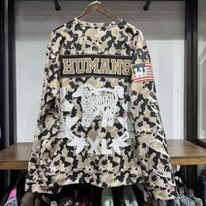 Salati Personalizar Alta Calidad Patchwork Imprimir Dobladillo Irregular Boxy Fit Oversized Manga Larga Suéter de Punto A Cuadros Camisas de Franela Hombres - Product Image 3