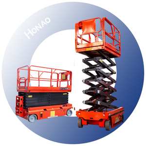 핫 세일 10m 12m 14m 자체 추진 가위 리프트 테이블 지니 가위 리프트 경량 남자 리프트 - Product Image 1