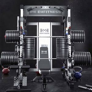 Wholesale Gym Multi Smith Machine/Power Rack/Cable Crossover Multi-Function Trainer Durable <b>ABS</b> Engineering Plastic Steel - Product Image 6