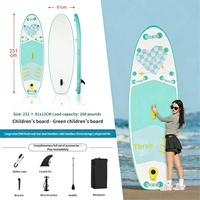 Planche de SUP gonflable portable tout-terrain avec taille personnalisée pour l'océan et les eaux calmes, en PVC écologique, unisexe