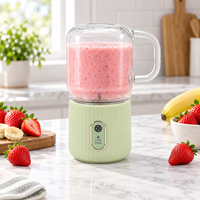 Mini-mixeur portable 300 ml rechargeable par USB, extracteur de jus personnel, mixeur électrique, petit mixeur à smoothies