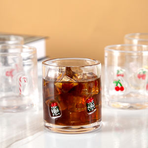 14 עוז סמל דובדבן אדום עוז ללא נבע כוסות כוסות זכוכית ליום הולדת מתנה - Product Image 5