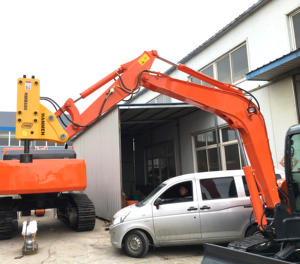 Mini escavatore Post Driver Rock Breaker Driver martello pila 53mm scalpello idraulico martello - Product Image 2