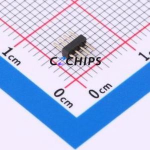 ZX-PZ1.0-1-4PZZ Pin Header Through hole Component (THT),P=1mm Connector 1x4P 1mm Pin Header Through Hole - Product Image 2