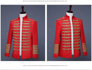 Veste rétro gothique pour <span class=keywords><strong>homme</strong></span>, veste longue steampunk victorienne, haut steampunk, col montant, manches longues, décontracté - Product Image 2