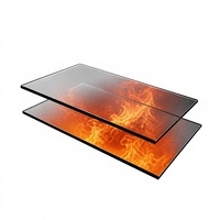 Vidrio Resistente al Fuego de Alta Calidad de 6-15 mm / Vidrio Ignífugo / Vidrio de Seguridad para Ventanas y Puertas
