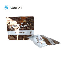 Sac d'emballage alimentaire avec impression numérique de logo personnalisé Pochette debout à fermeture éclair en plastique feuille d'aluminium Sac en mylar 35g pour bonbons biscuits collation