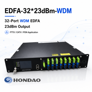 Amplificateur optique WDM EDFA 32 ports 23dBm 1550nm CATV PON FTTH Réseau RJ45 Configuration personnalisée - Product Image 1