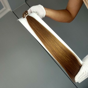 ผมต่อแบบ I-Tip คุณภาพพรีเมียม สีบลอนด์ แท้ 100% สำหรับร้านเสริมสวย ขายส่ง - Product Image 5