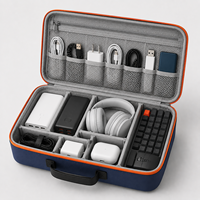 Portable EVA Headphone Carrying Case Hard Shell Protective Storage Box for Headset Earbuds Cable and Accessories