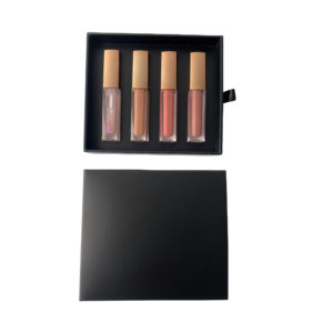 Wholesale private brand 4 Colors/box Matte Liquid Lipstick Set Professional Lips Makeup Kit Nude Lip Gloss