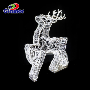 Décoration de Noël 2023, dauphins <span class=keywords><strong>lumineux</strong></span>, anges, <span class=keywords><strong>ours</strong></span> polaire, dauphin, décoration extérieure, taille réelle, calèche à cheval, lumière LED, décoration de Noël - Product Image 6