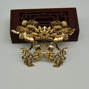 Horquilla con colgante de mariposa, chapado en cobre, oro y plata, estilo antiguo, accesorio para el cabello Hanfu, material para tocados. - Product Image 2