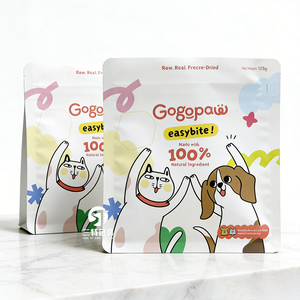 Custom Printed <b>Pet</b> Food Bags 1kg–10kg | Flat Bottom Aluminum Foil Packaging with Easy Tear Zipper - Product Image 4