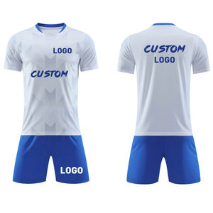 100% 涤纶足球运动衫套装成人空白设计足球制服升华印花足球服 - Product Image 5