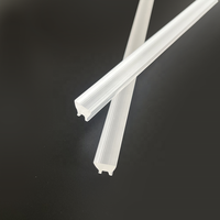 Lentille linéaire LED en acrylique transparente, couvercle optique en PC extrudé pour bande LED, haute transmission (>90%), garantie 3 ans