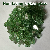 Matériaux de verre recyclé teinté et coloré sélectionnés à la main, Shunhua Glass, pour la création artistique DIY, la coulée de résine époxy