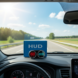 Pantalla frontal HUD, velocímetro digital, reloj con brújula en tiempo real, accesorio electrónico para automóvil, para todos los vehículos - Product Image 3