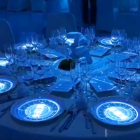 Nouveau design Système de table à manger à projection interactive Assiette à dîner interactive pour centre commercial Restaurant Bar