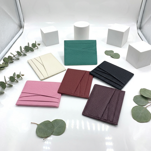 Siap Kirim Dompet Kartu Kulit Asli Stok Tersedia Dompet Kartu Kulit Mini Slim Klasik - Product Image 1