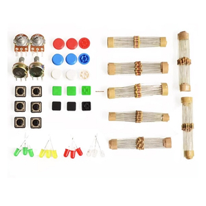 Super Pack utile Set di parti normali: resistore a Film di carbonio <span class=keywords><strong>e</strong></span> <span class=keywords><strong>LED</strong></span> <span class=keywords><strong>e</strong></span> potenziometro WH148-Kit di componenti elettronici assortiti - Product Image 1