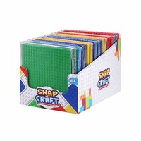 Jouet STEAM, plaque de base pour blocs de construction 16x16, lot en vrac de 48 pièces/PDQ, compatible avec les principales marques pour des projets de construction créatifs
