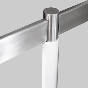 Oem nhà máy hiện đại kim loại <span class=keywords><strong>Chrome</strong></span> Lash bán lẻ quần áo <span class=keywords><strong>Rack</strong></span> hiển thị cho cửa hàng quần áo và trung tâm mua sắm - Product Image 2